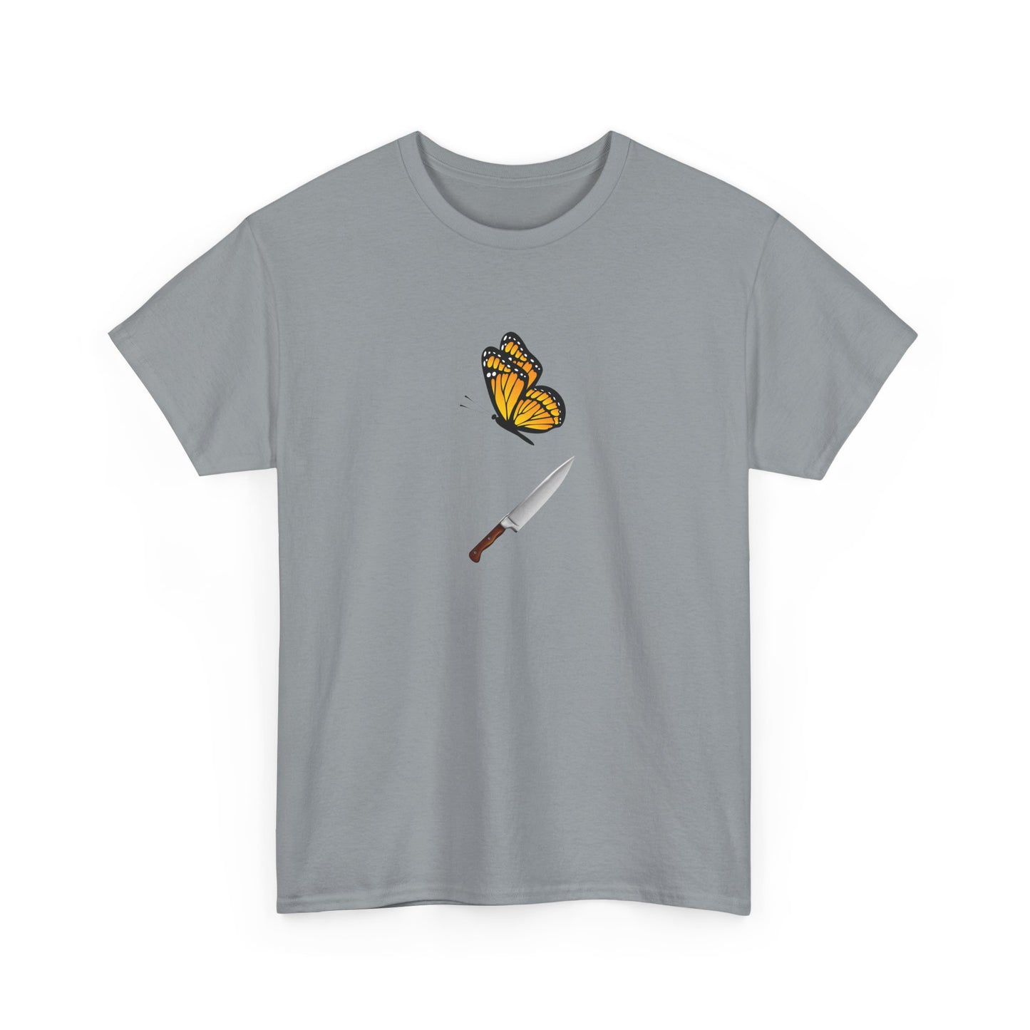 BUTTERFLY KNIFE Unisex Heavy Cotton Tee