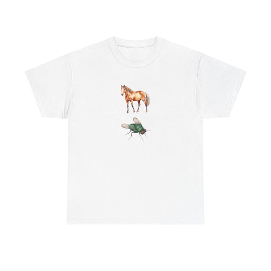 HORSE FLY Unisex Heavy Cotton Tee