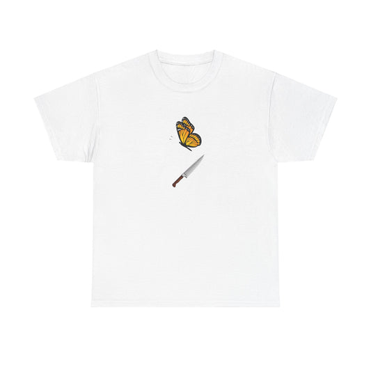 BUTTERFLY KNIFE Unisex Heavy Cotton Tee